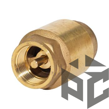 Клапан обратный латунный осевой Ду 50 Ру 25 (гор.вода) от производителя "Рускон"